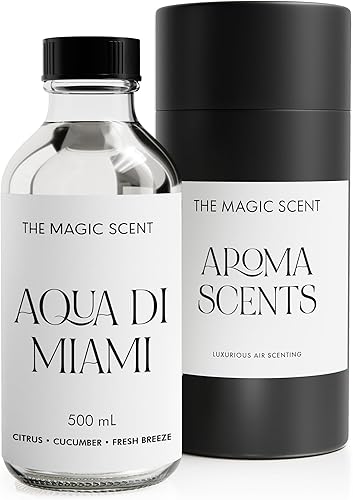 The Magic Scent Aceites "Aqua di Miami" para difusor Aceite difusor ultrasónico para aire frío, aire frío y aire inspirado en el océano, aceites