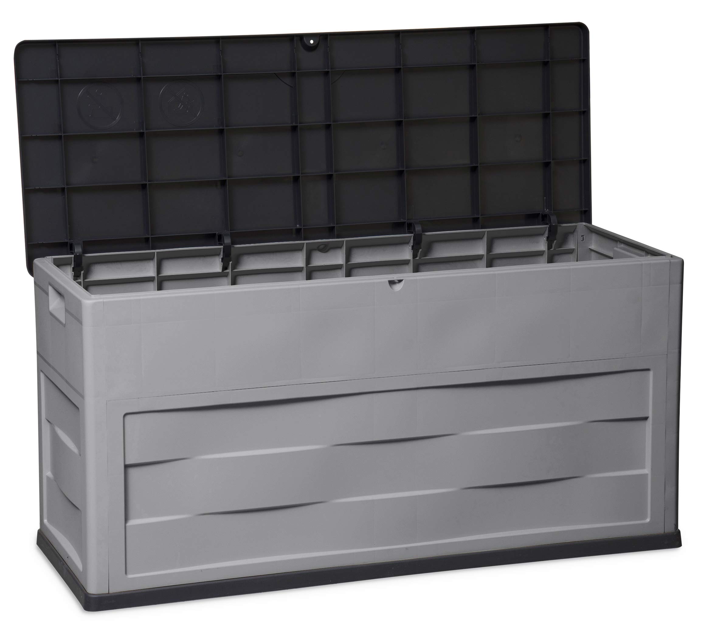 Toomax Ambition baule da giardino 320L portattrezzi 119x46x60h cm grigio tortora/nero UV
