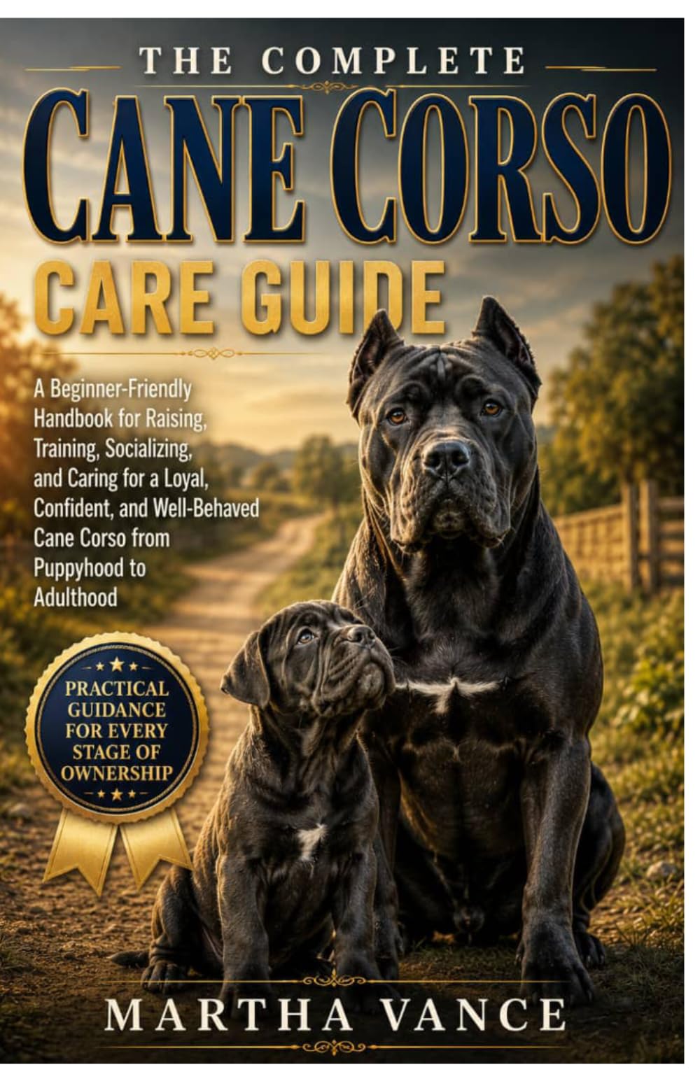 THE COMPLETE CANE CORSO CARE GUIDE: A Beginner-Friendly Handbook for Raising, Training, Socializing, and Caring For a Loyal, Confident, and Well-Behaved Cane Corso from Puppyhood to Adulthood