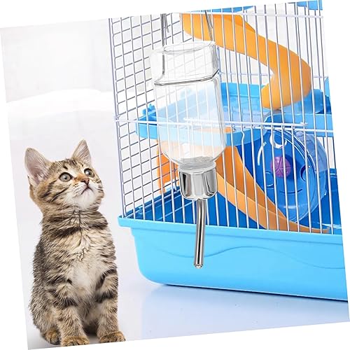 Miniatura 8 de Abaodam Dispensador automático de agua para mascotas, vajilla abs jaula para perros, dispensador de agua, fuente de bebida, alimentador de agua,