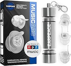 EARPEACE Music PRO - Concert Ear Plugs - Earplugs for Noise Reduction up to 20dB - High Fidelity Ear Plugs for Concerts, Musicians and Live Events - Reusable Earplugs - Includes Filter Set and Case