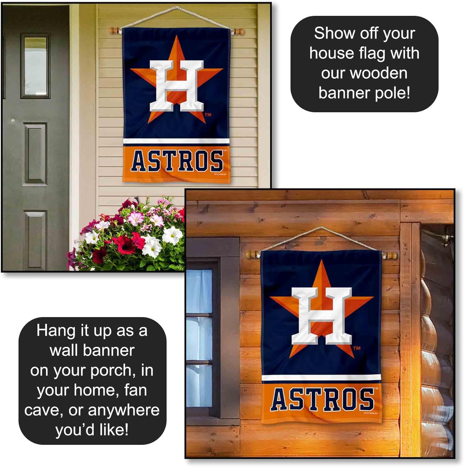 Houston Astros Two Sided House Flag - Image 5