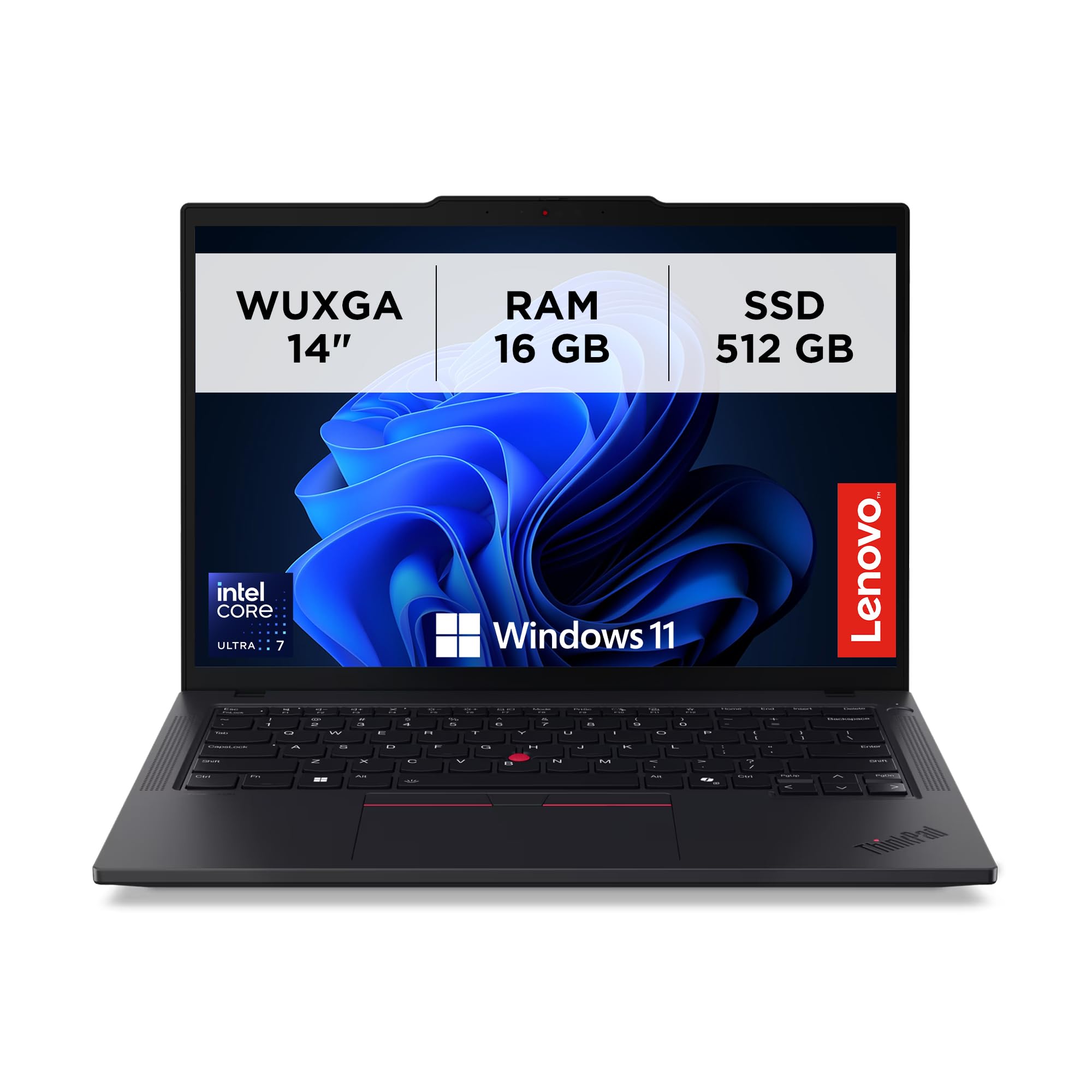 Lenovo - Notebook 14 Pollici ThinkPad T14 Gen 5, Pc Portatile Professionale Windows 11 Pro, Intel Core Ultra 7 155U, RAM 16GB DDR5, 512GB SSD NVMe - Laptop Grafica Intel, Computer Audio Dolby