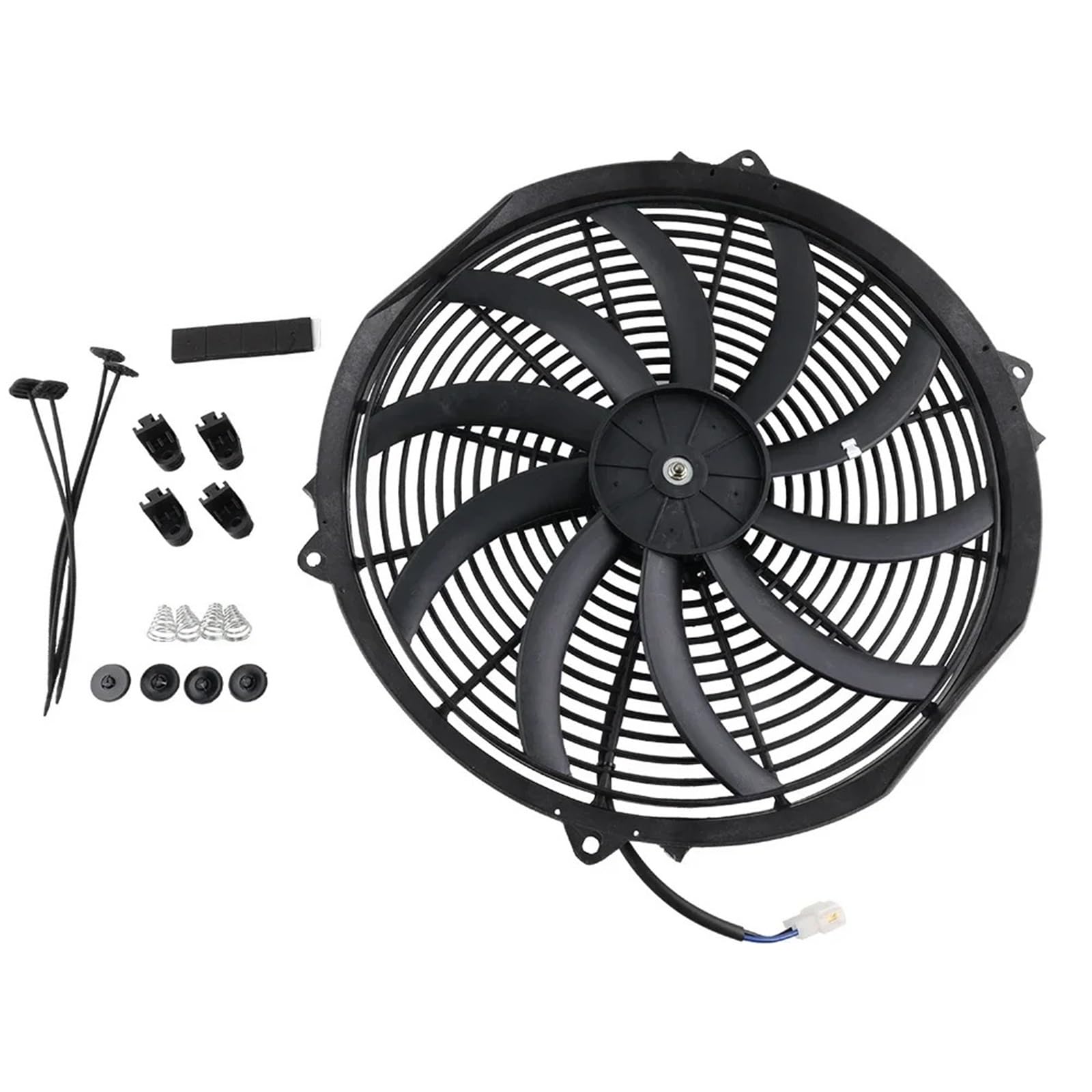 pasywny podgrzewacz 16'' Push/Pull 12V 120W Elektryczny Chłodnica Intercooler Slim Fan Układ Chłodzenia Silnika Akcesoria Samochodowe Wyścigowe