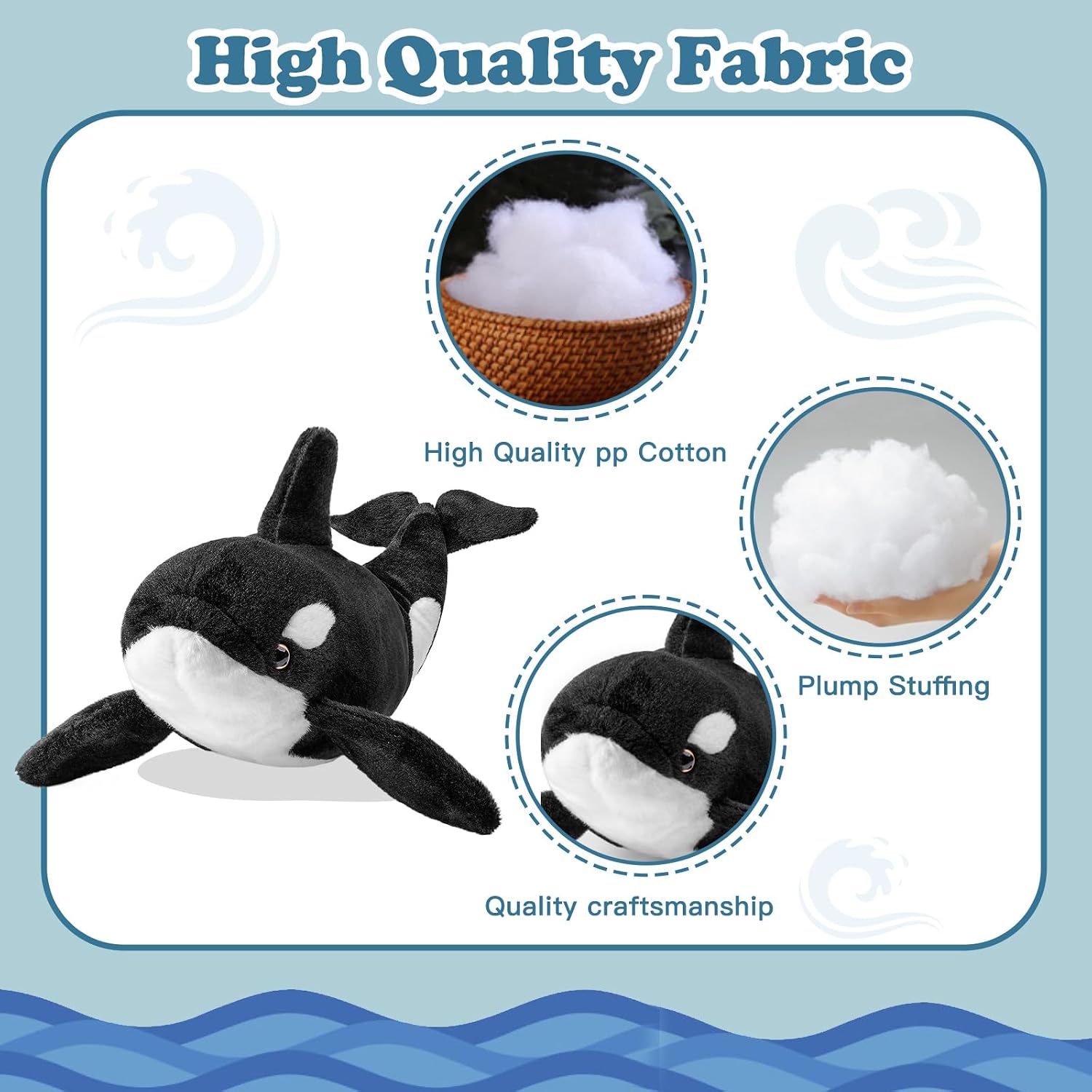 Funny Shark Golf Headcover, Animals Plush Golf Club Head Covers, Small Size Fits Hybird and Irons, Large Size Fits Standard 460cc Driver Head image 3