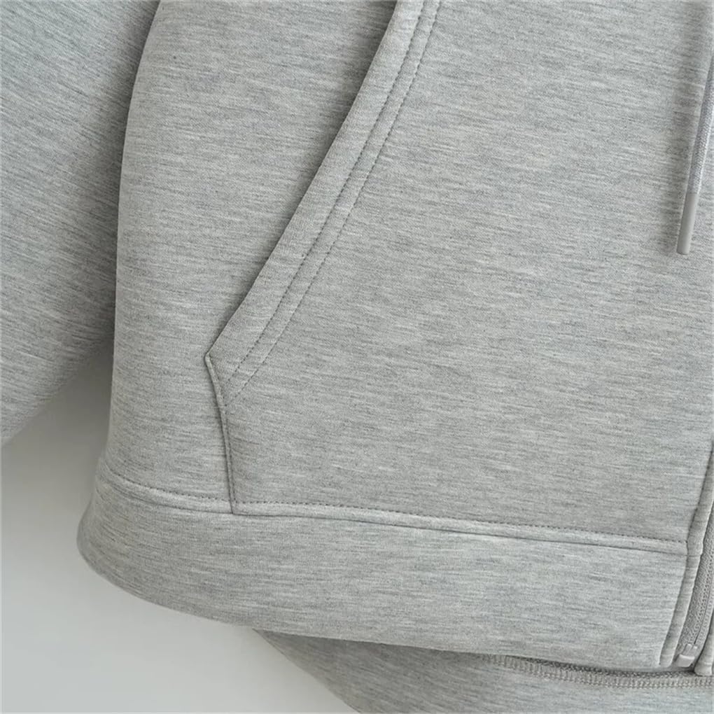 Damska luźna i prosta bluza z kapturem na zamek błyskawiczny styl chłopaka podwójna kieszeń oversize luźna bluza kurtka