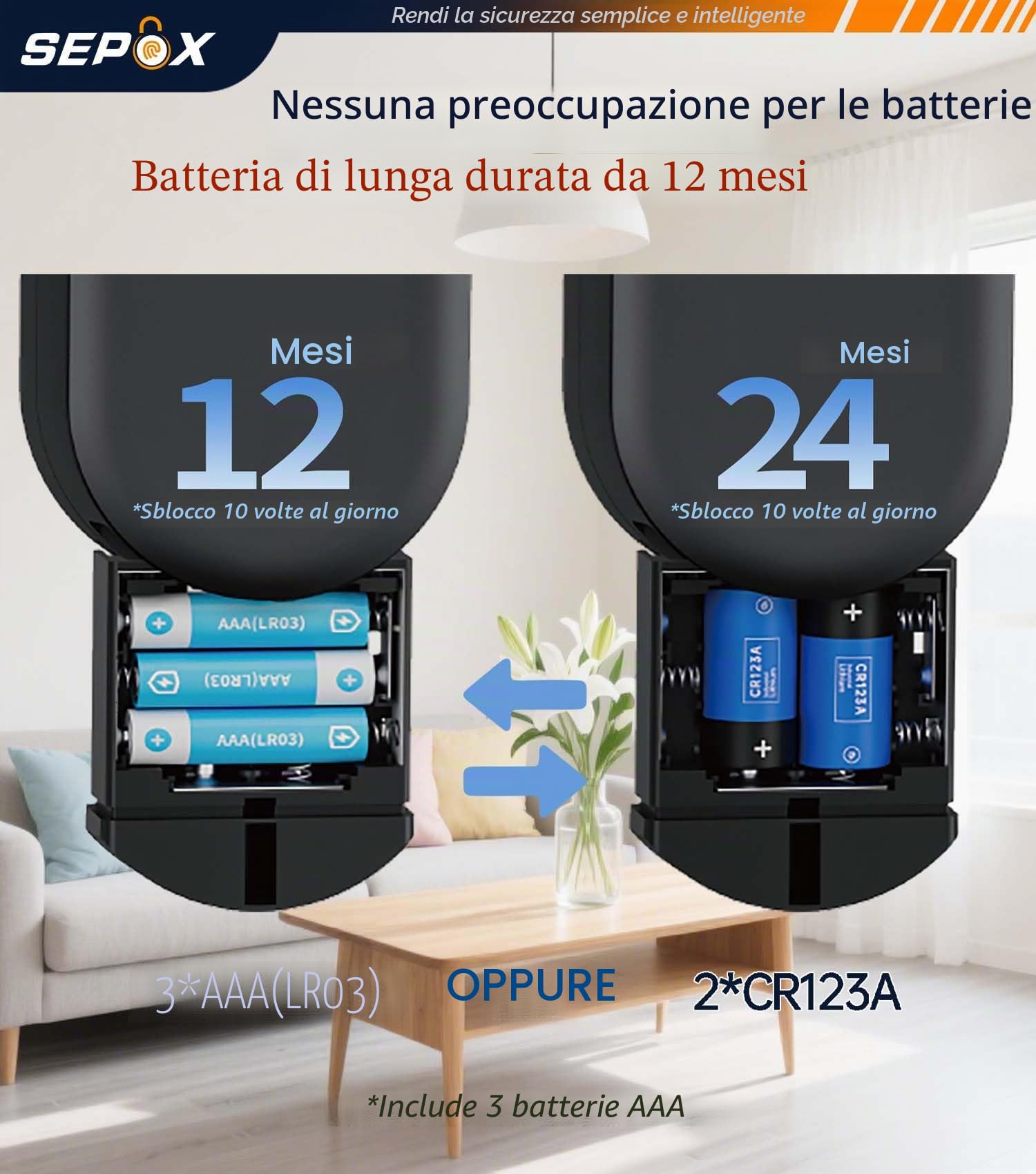 SEPOX Smart Key Lockbox, cassetta di sicurezza portatile e da parete per esterni, con Bluetooth e controllo tramite app, in alluminio resistente alle intemperie, gancio rimovibile, per Airbnb, ufficio