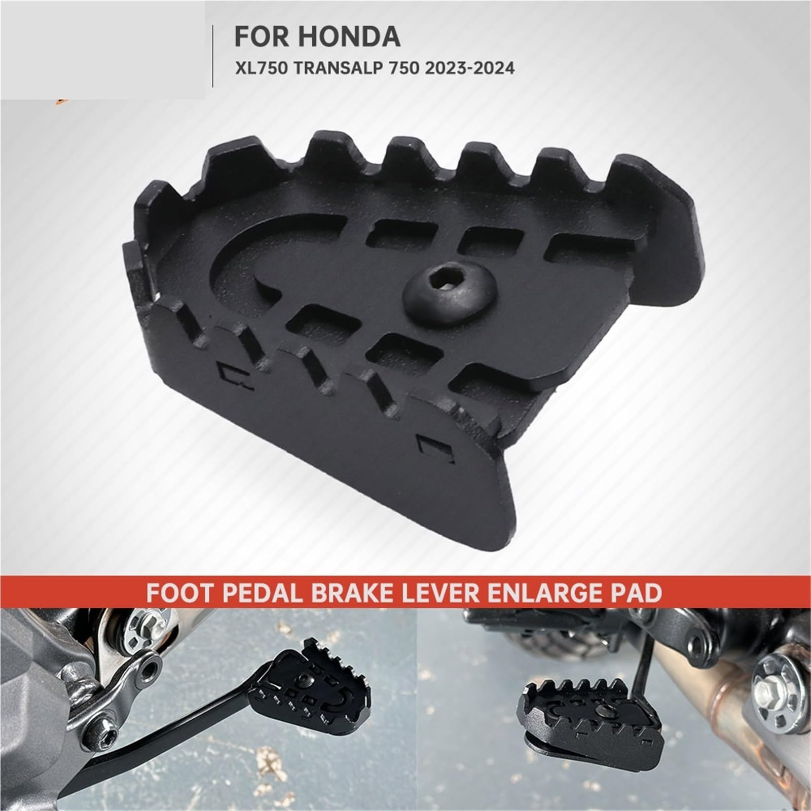 regulowany Pedały Powiększenie pedału hamulca nożnego Pasuje do Honda XL750 Transalp 750 2023-2024 końcówki stojaka Podnóżki motocyklowe