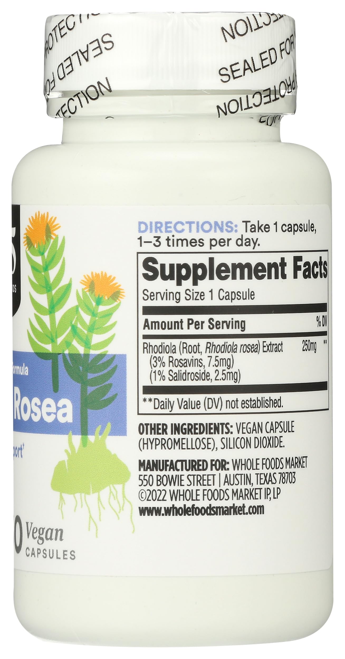365 by Whole Foods Market, Rhodiola, 60 Count — Amazon image 5