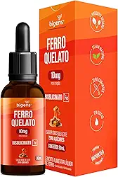 Ferro Quelato Bisglicinato 10mg, Sabor Doce de Leite, 30ml, Bigens