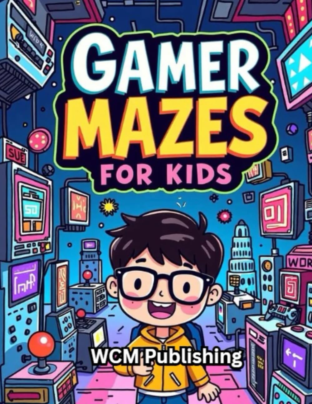 Gamer Mazes For Kids: 25 Fun Puzzle Mazes with Solutions for Young Gamers