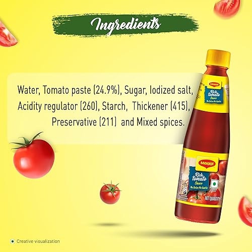 Miniatura 5 de Nestle Maggi - Salsa rica de tomate, ketchup, sin cebolla sin ajo, 17.64 oz  Botella de 17.6 oz  Vegetariano