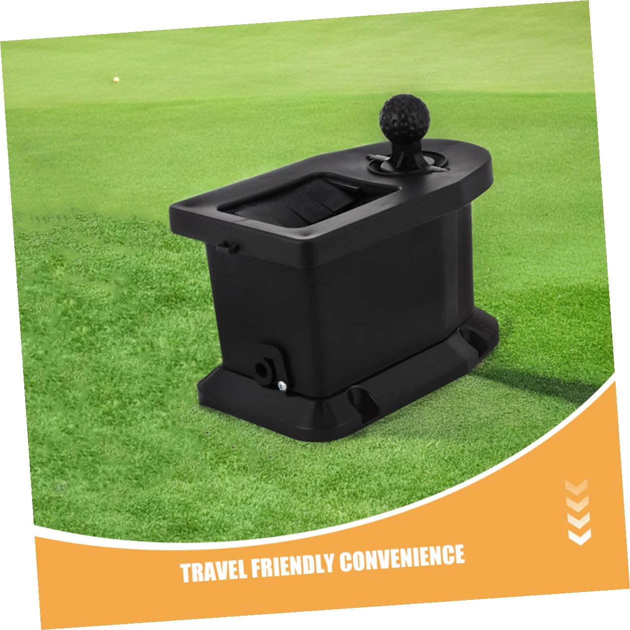 BESPORTBLE Limpiador de Golf Cubo de Limpieza de Bolas de Golf Personal el plastico Negro