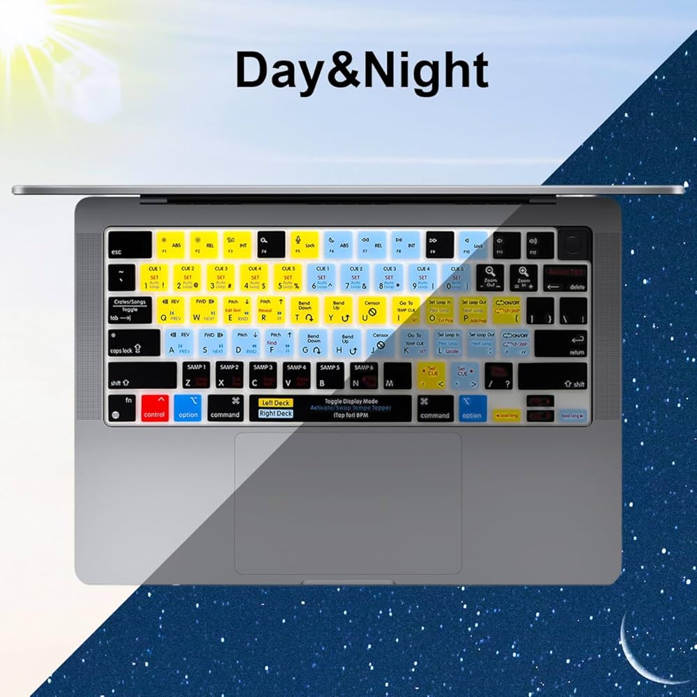 Macデスクトップ Kiyo Amazon.com: WYGCH Shortcut Serato Keyboard Cover Skin for
