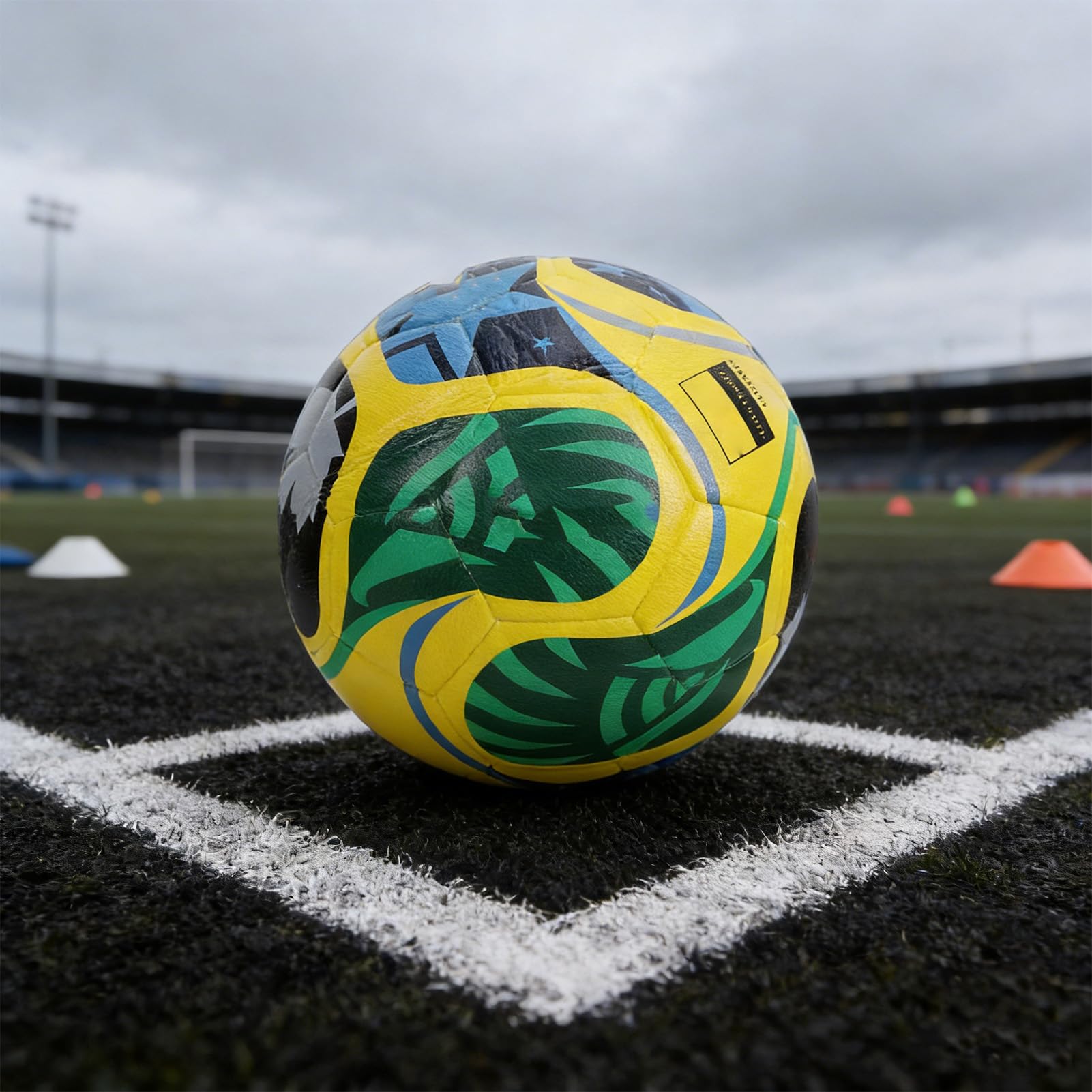 Pallone da Calcio Misura 5, Pallone da Gara Termosaldato, di Dimensioni Ufficiali Premium con Camera d'aria Rinforzata, Ideale per Allenamento, Gioco Competitivo e Tutti i Livelli di abilità