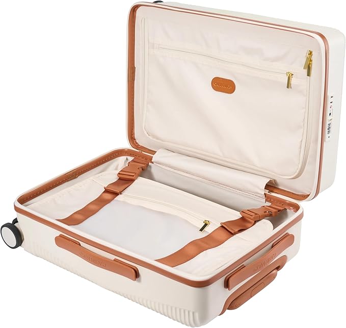 Cabin Max Santa Cruz Valise Bagage à Main 55x35x25 cm – Valise Rigide légère avec 4 roulettes, Serrure TSA et Compartiment Humide – Chariot de Cabine Compatible avec KLM, Air France, Transavia