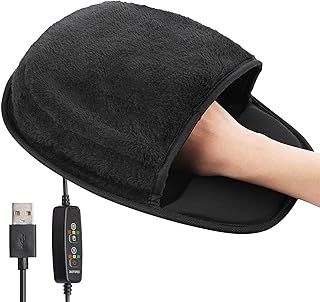 FENOHREFE取り外し可能な USB 加熱マウスパッド冬加熱マウスパッドタイピングハンドウォーマークリスマスギフト在宅勤務オフィスデスク冬のマウスパッド男性と女性のため
