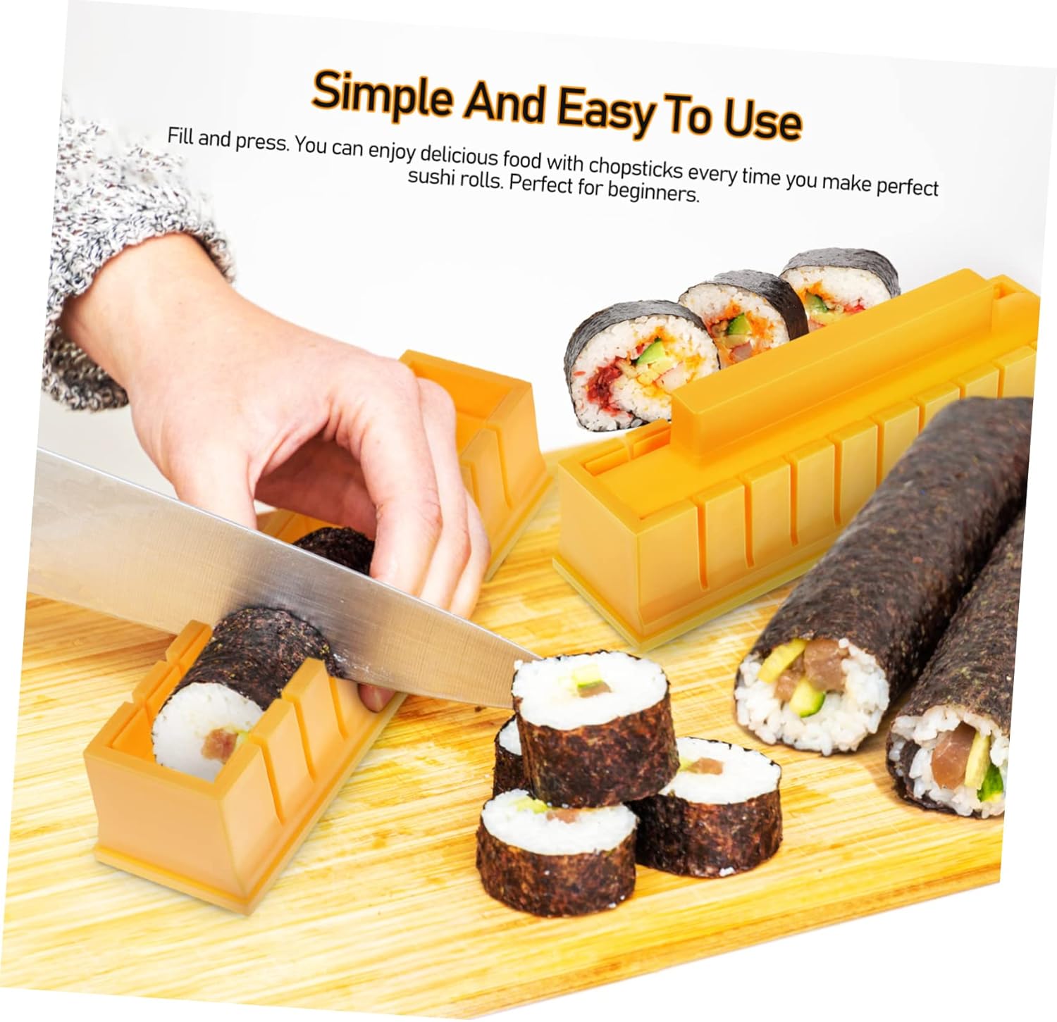 Cabilock 1 Set Sushi Tool Set Tools Shape Ball Beginners Mold Serving Scoop Rice Party Diy Kit Sushi Making Tool Sushi Mould Sushi Utensil Sushi Maker Gadget Chopsticks Are