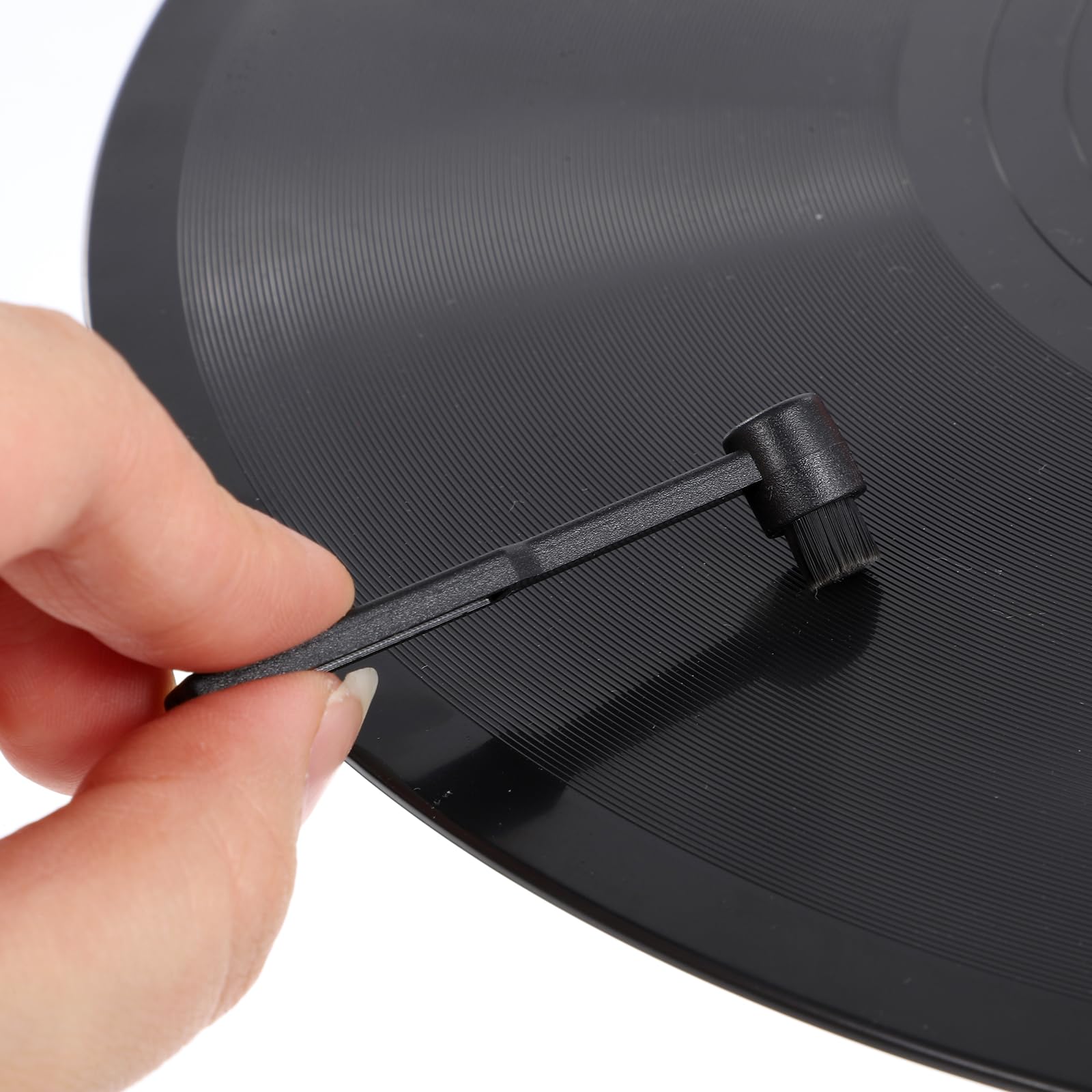 2 pinceles para tocadiscos para agujas de disco, limpiador antiestático para eliminar la suciedad y el polvo para agujas de registros