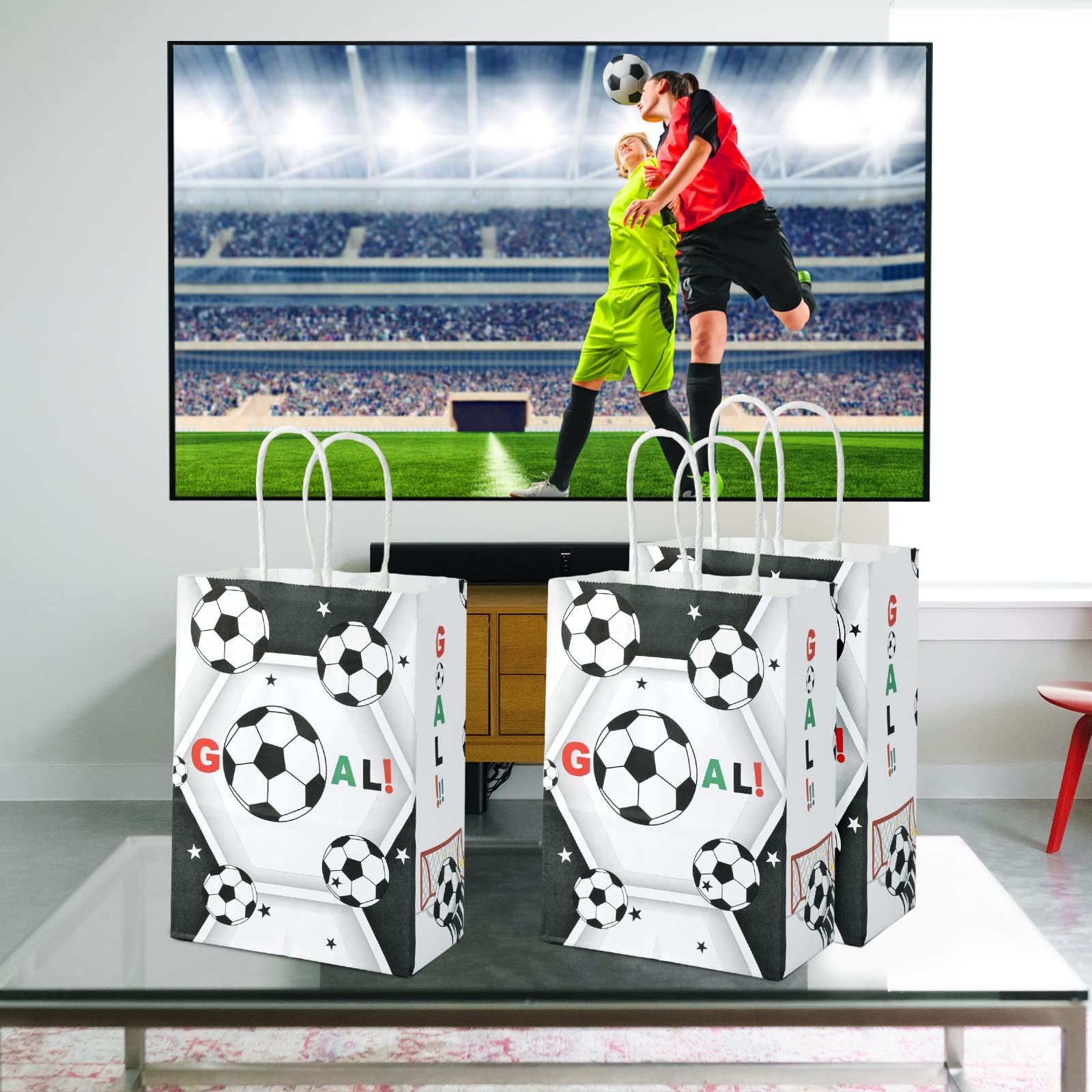 5 Bolsas De Fiesta De Fútbol Con Silbatos Y Etiquetas Para Tarjetas, Para Fiesta De Cumpleaños De Niño, Bolsas De Regalo De árbitro De Fútbol, Decoraciones Para Fiesta De Futbolistas - México