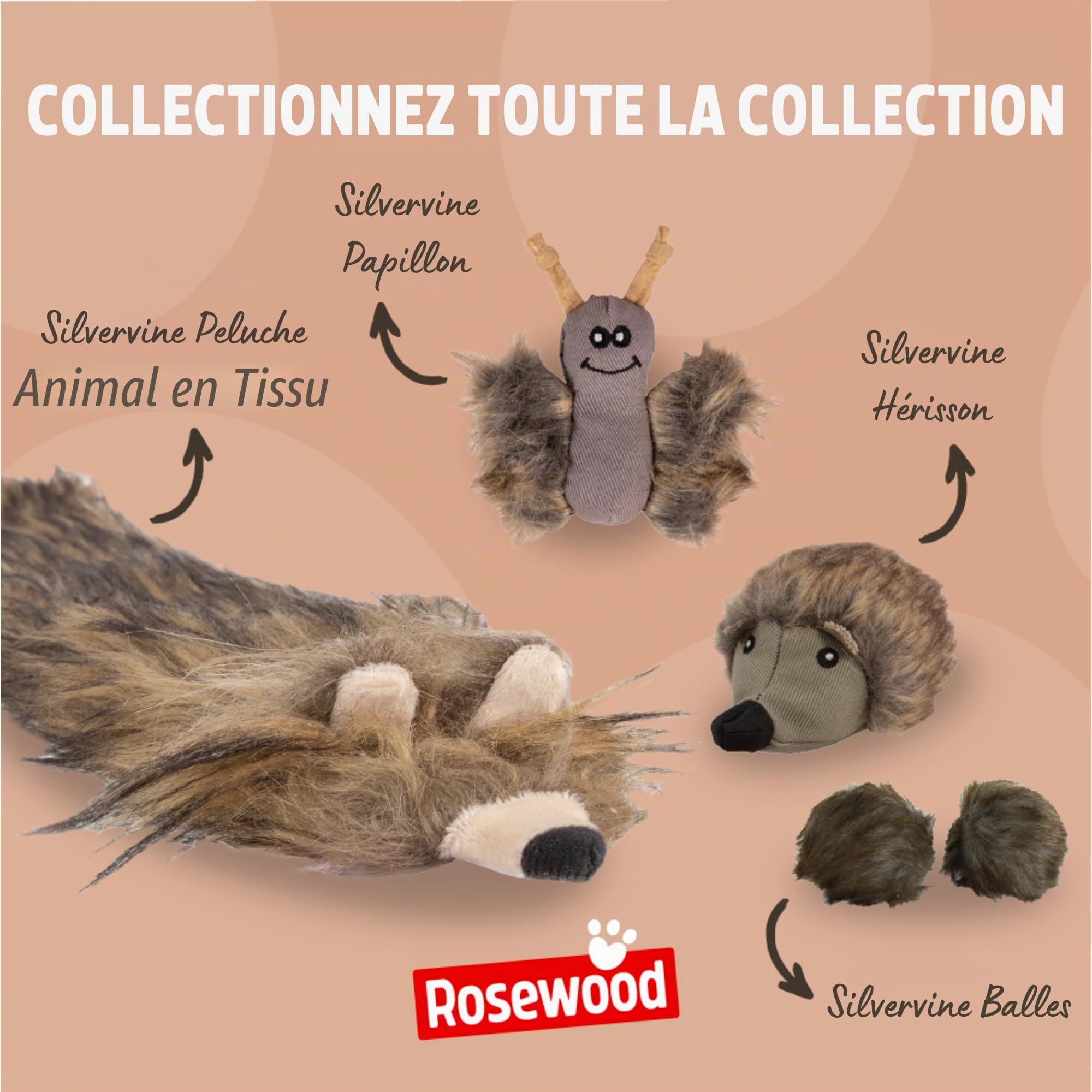 Rosewood Animal Bourré de Matatabi, Grande Taille pour Chat