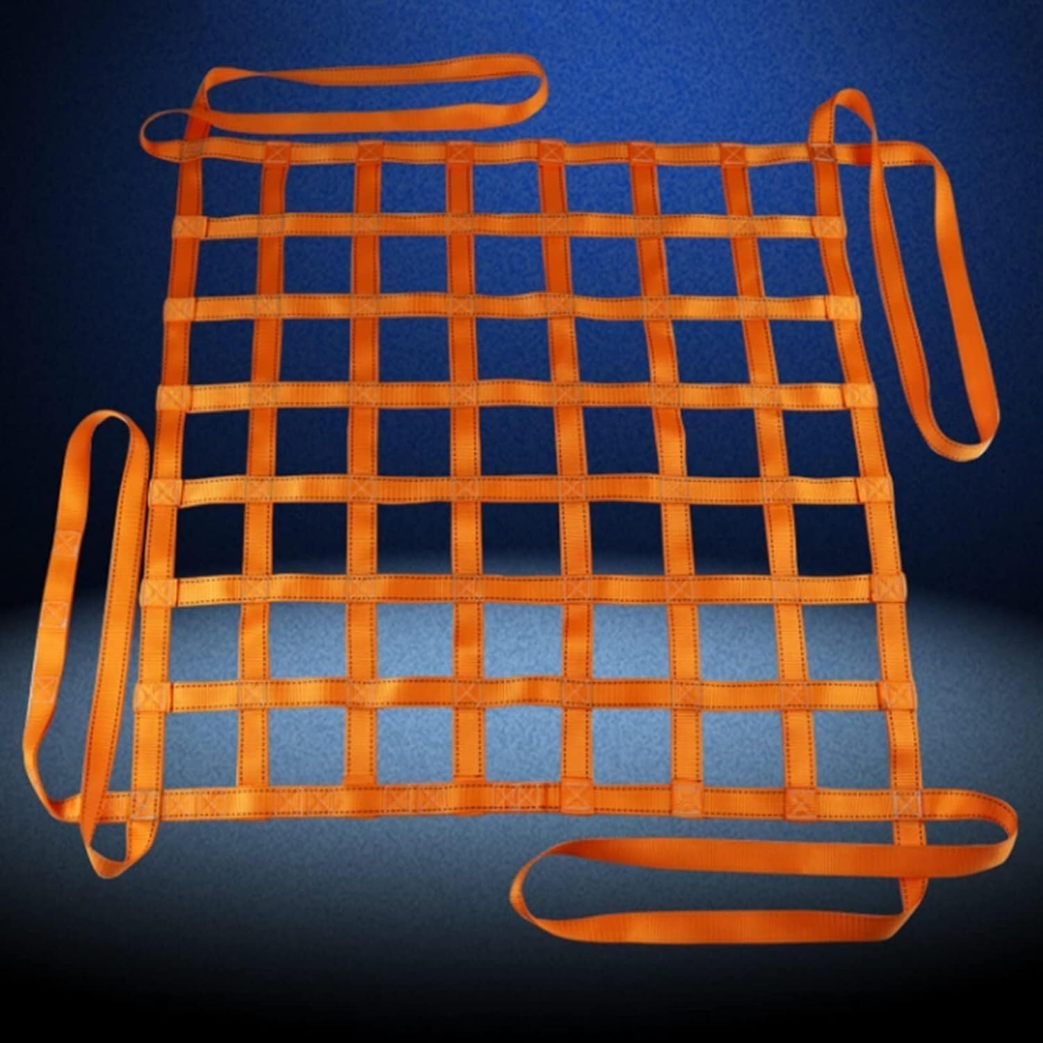 Aufhängenetz, C-förmiges Netz, C-förmiger Netzgurt, Hebegurt, C-förmiges Hebenetz, Materialtransportgurt (Größe: 1x1 Meter/10 cm Maschenweite/300 kg Tragfähigkeit)