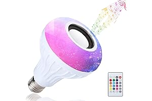 Bombilla LED RGB Inteligente con Bluetooth y Altavoz Musical