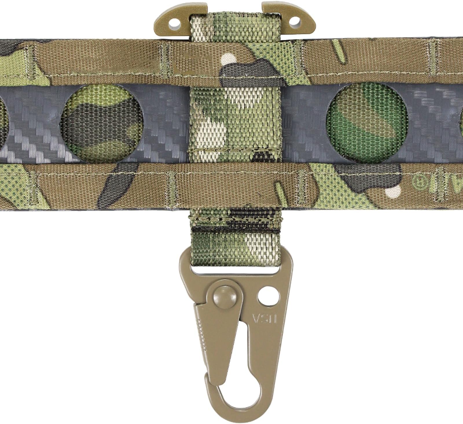 Tactical MOLLE Clip T-Mount Clash Hook, Gloves Clip for Duty Belt, Hanging Carabiner Metal MOLLE Key Holder