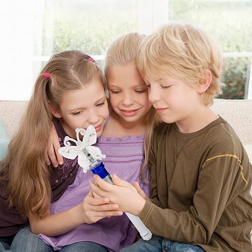 Miniatura 4 de Varita giratoria de copo de nieve de Frozen con luz, varita mágica giratoria para niñas y niños, juguetes sensoriales de princesa mágica, regalo de