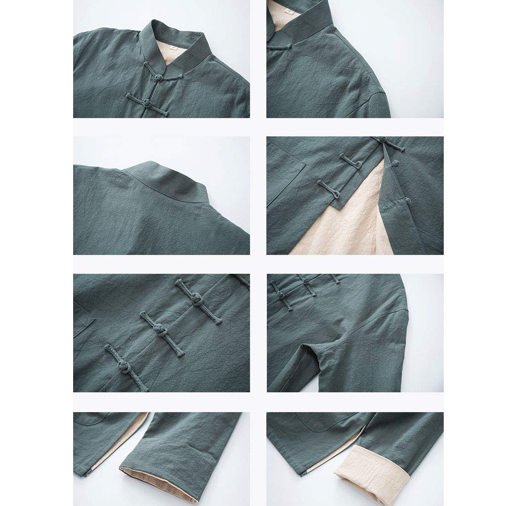 Lockere Tai-Chi-Uniform für Herren, Kung-Fu-Kleidung, langärmelige chinesische traditionelle Kleidung, großer Tranz-Anzug, Hanfu, einschließlich Hemden, Hosen, Jacken, Kampfsport, Schwarz, 5XL
