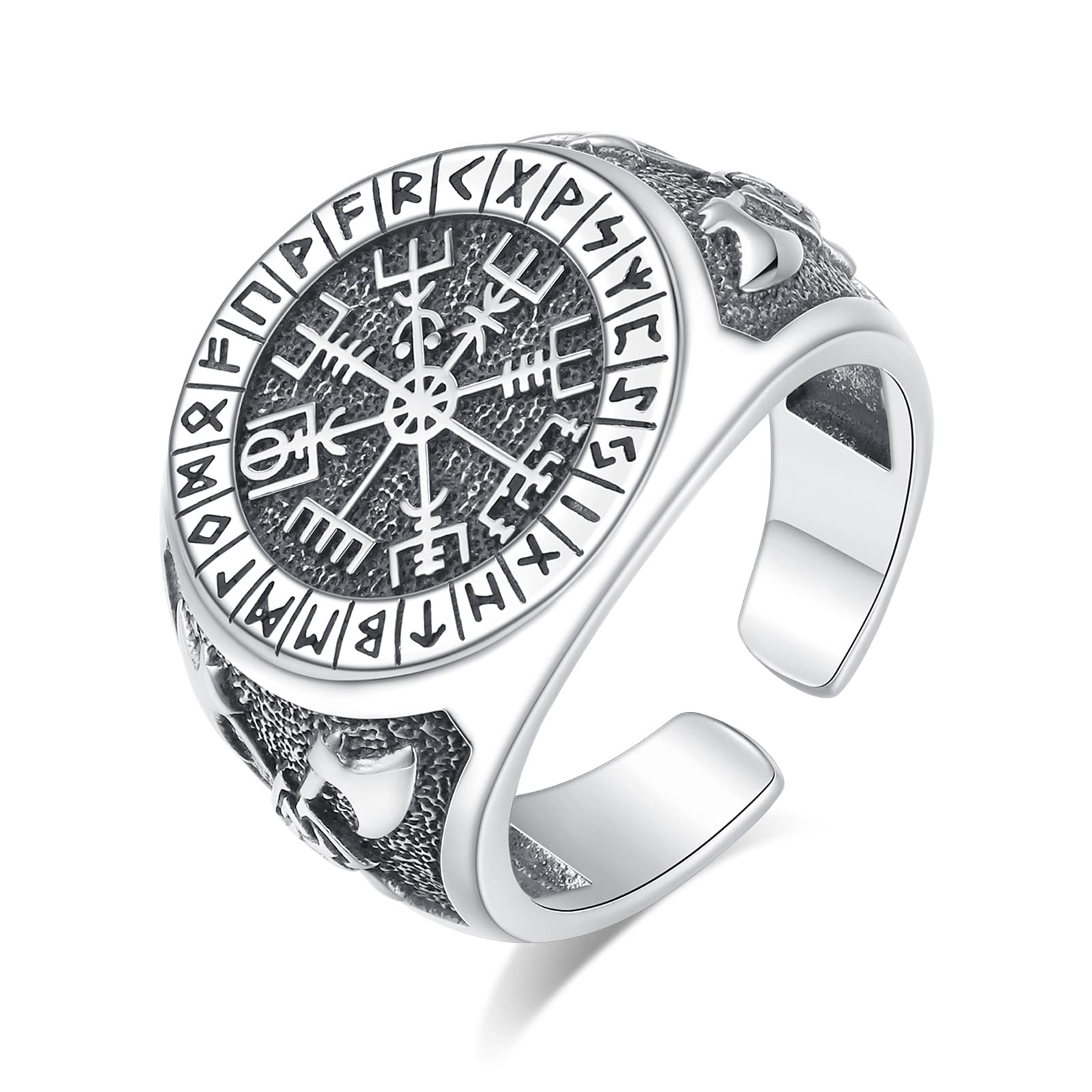 EUDORA Harmony Ball Collares Anillo Vikingo para Hombre Mujer Plata de ley 925, Colgante de Valknut Knot Collar the Witcher de Dragón Cruz Lobo Vintage Amuleto Vikingos Joyería, Regalo para Esposo