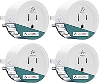 Vista 1 de Enchufe inteligente, compatible con materia, requiere Matter Hub, fácil configuración (FFS: configuración sin frustraciones), funciona con Alexa