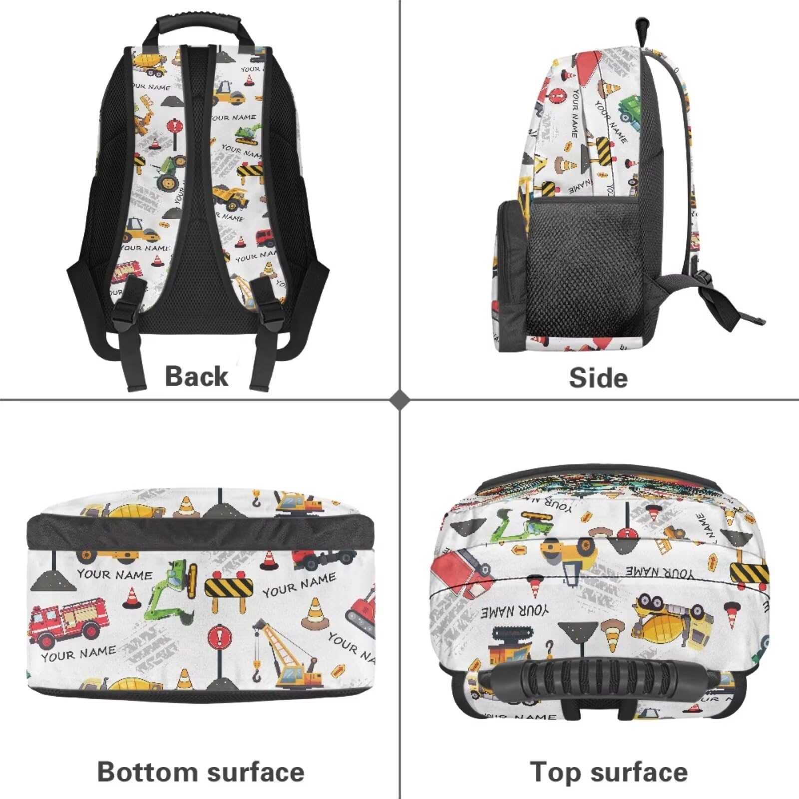Mochila personalizada con nombre, mochila escolar personalizada para niños y niñas, bolsa de libros personalizada de 17 pulgadas