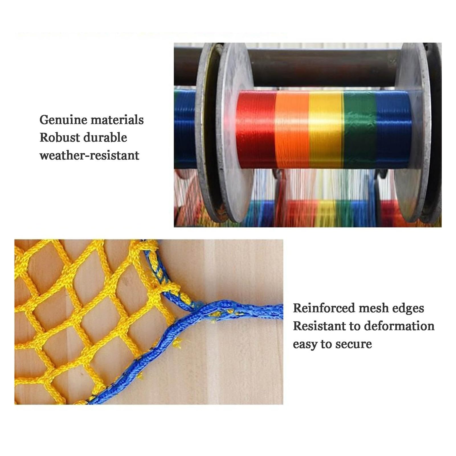 Treppenschutznetz für Balkon, reißfest, abriebfest, Polyester, Sicherheitsnetz für Baustellen und Zuhause, 4 x 10 m