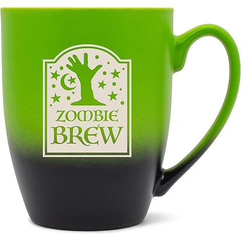 Magic Potion 10 Ounce Green and Black Two Toned Ombre, Comfortably Fits Your Hands,...