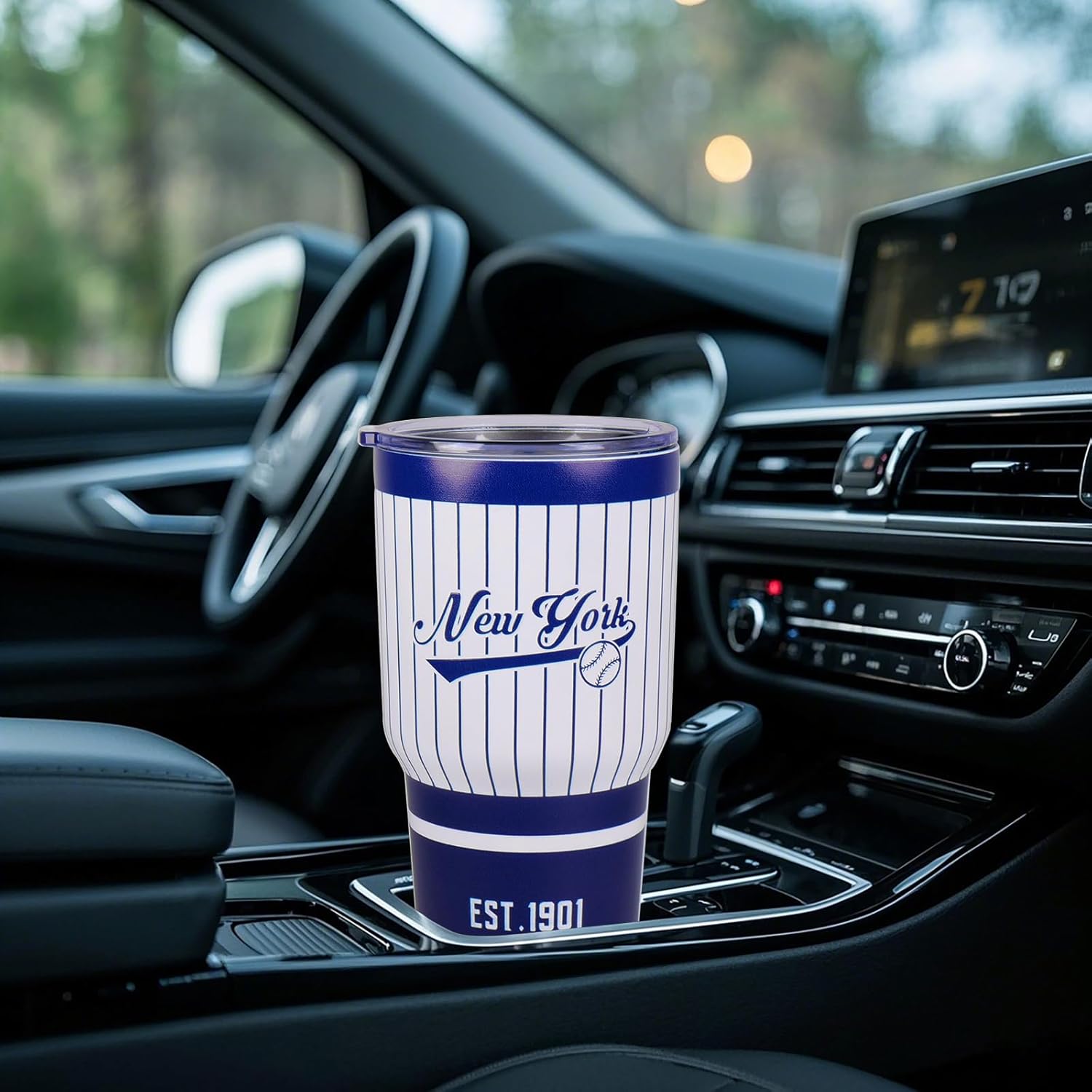 30OZ Gradient Color Baseball Insulated Mug, Keep Cold And Hot, Fashionable Gradient Color, Suitable For Outdoor, Sports, Office, A Beautiful Gift For Men, Women, Fans - Image 5