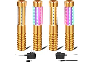 4-Piece Bottle Service Sparklers: Illuminate the Night with LED Brilliance