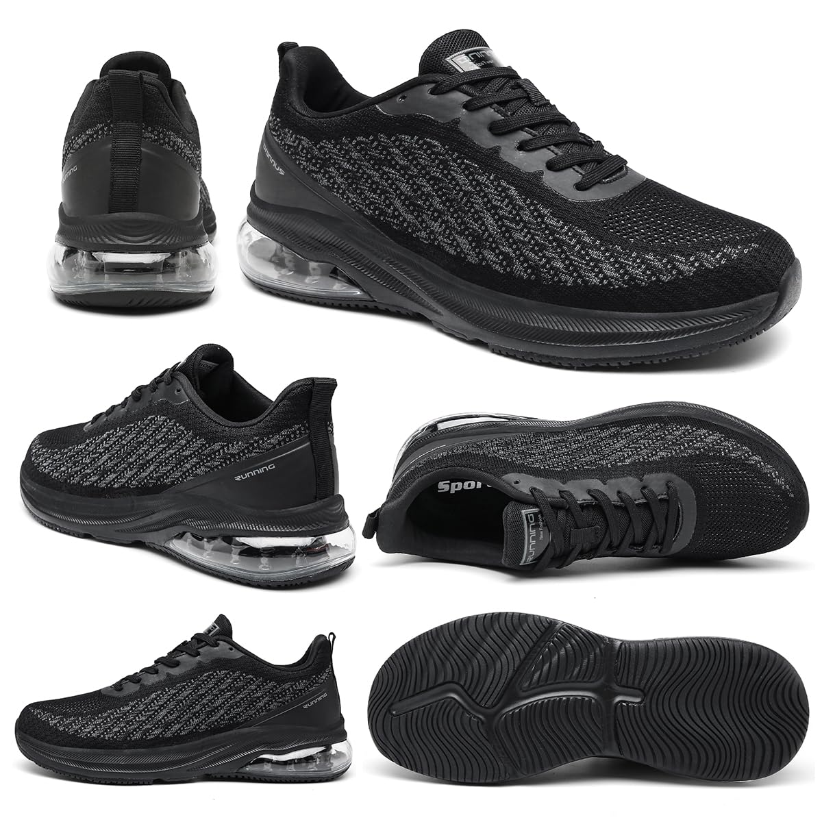 Chaussures de Sport Homme Femme Air Running Baskets Gym Fitness Jogging Walking Tennis Sneakers Respirante et Confortables 36-47 EU