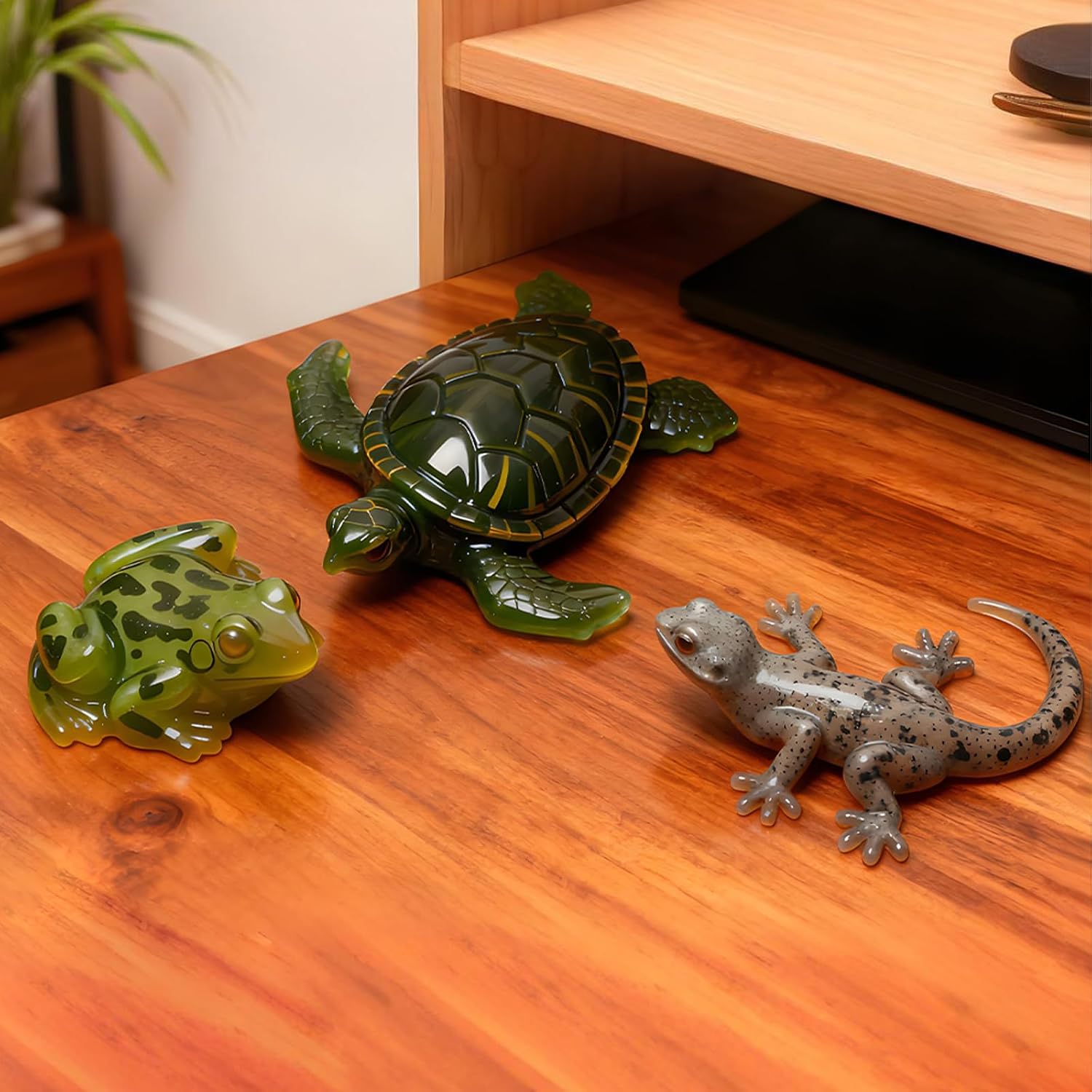 3D Animal Resin Molds Set, 3Pcs Lifelike Lizard Frog Turtle Reptile Resin Molds for Epoxy Resin, Animal Ornament Silicone Mold for DIY Keychain, Pendant, Art Craft, Home Decor