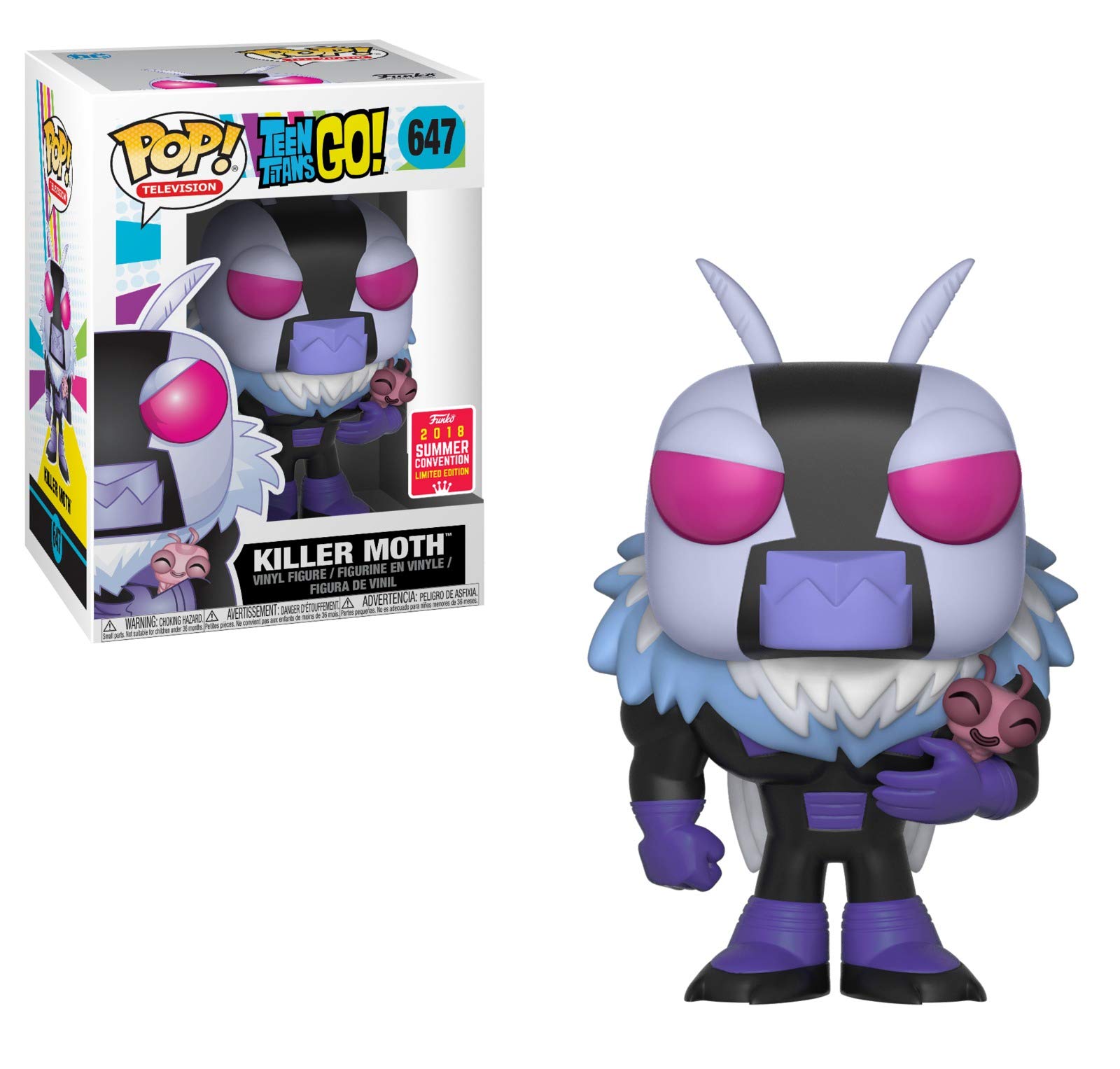 Amazon.com: POP Funko Teen Titans GO! Killer Moth #647 2018 Summer