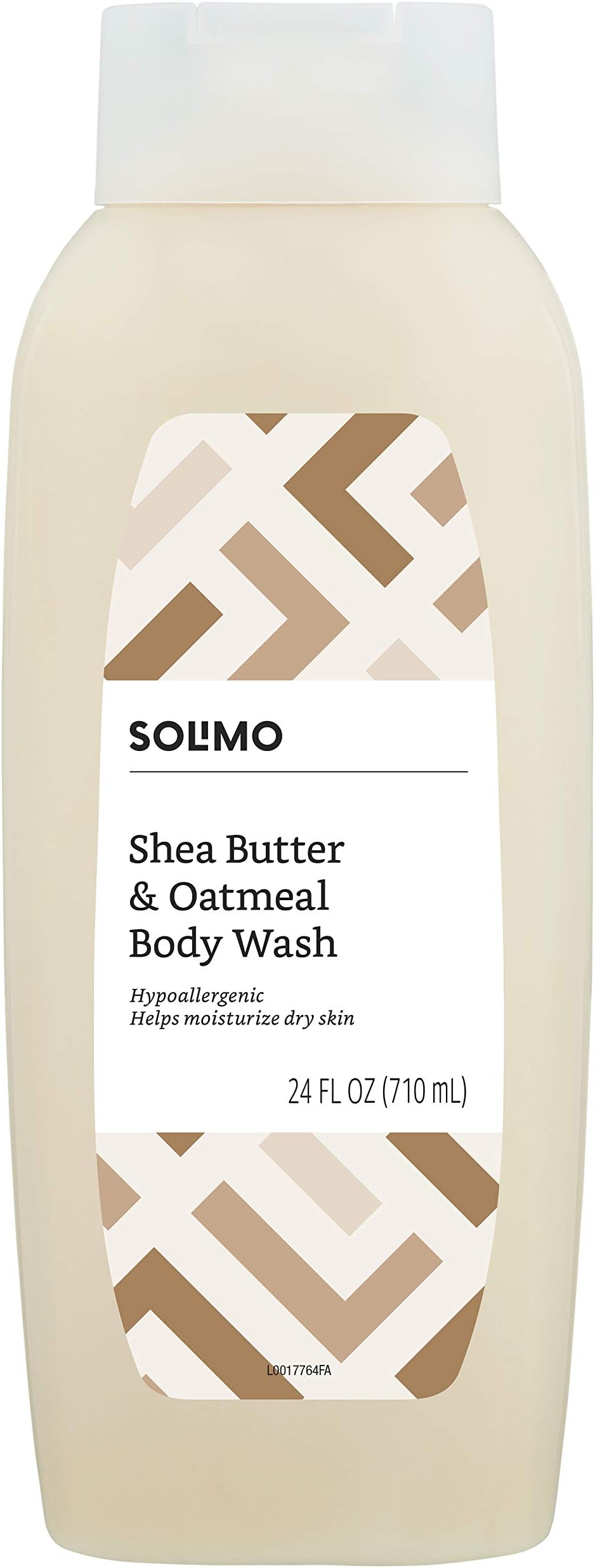 Amazon Brand - Solimo Shea Butter and Oatmeal Body Wash, 24 fl oz (Pack of 1)