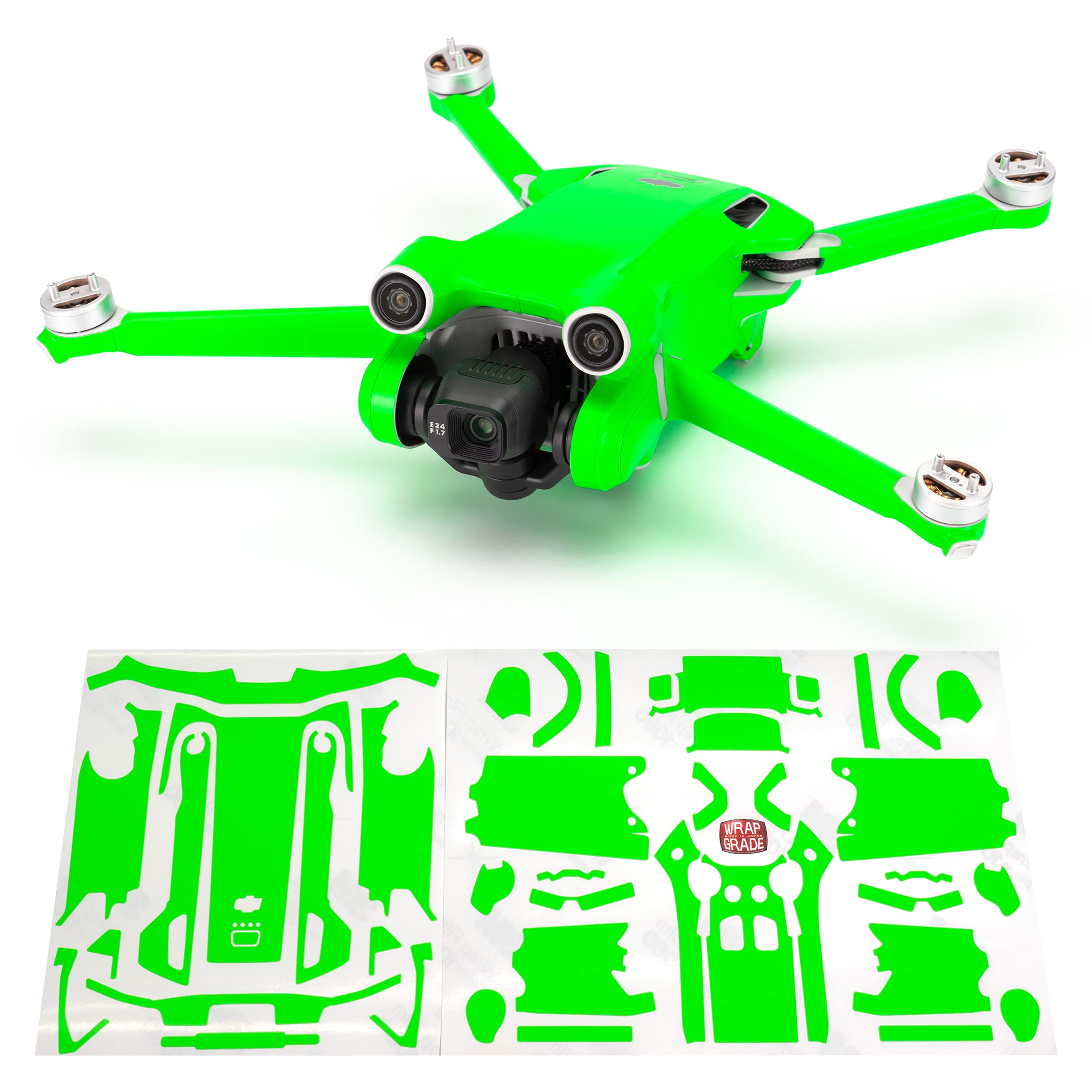 WRAPGRADE Skin Compatible with DJI Mini 3 Pro (NEON GREEN)