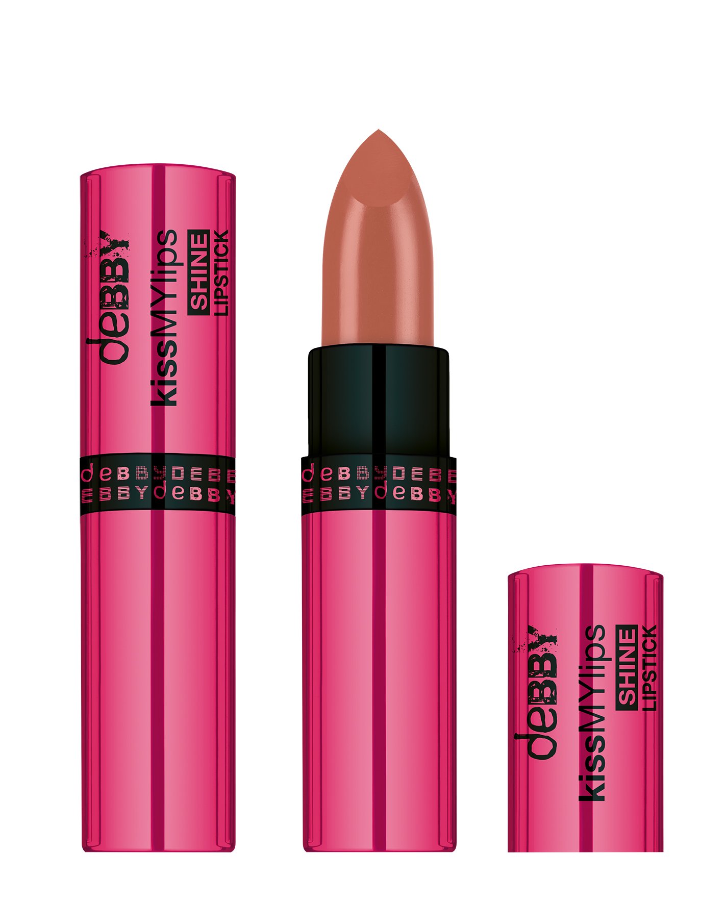 DEBBY Kiss My Lips Shine 01 Nude Lipstick Make-Up Lips, Beige
