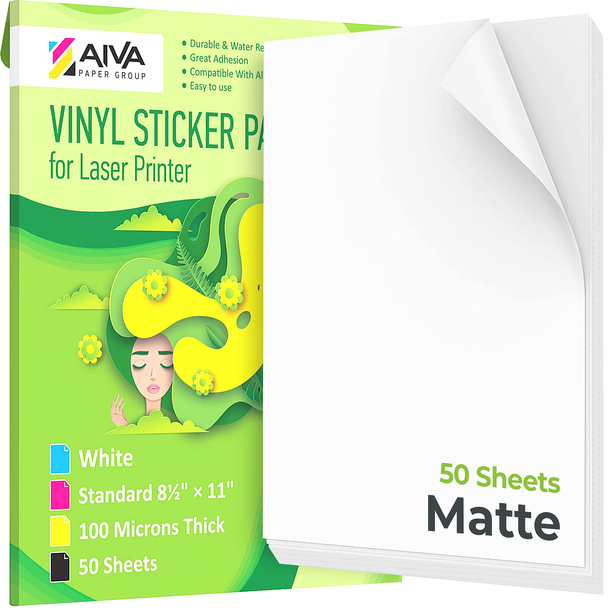 Photo 1 of Printable Vinyl Sticker Paper for Laser Printer 