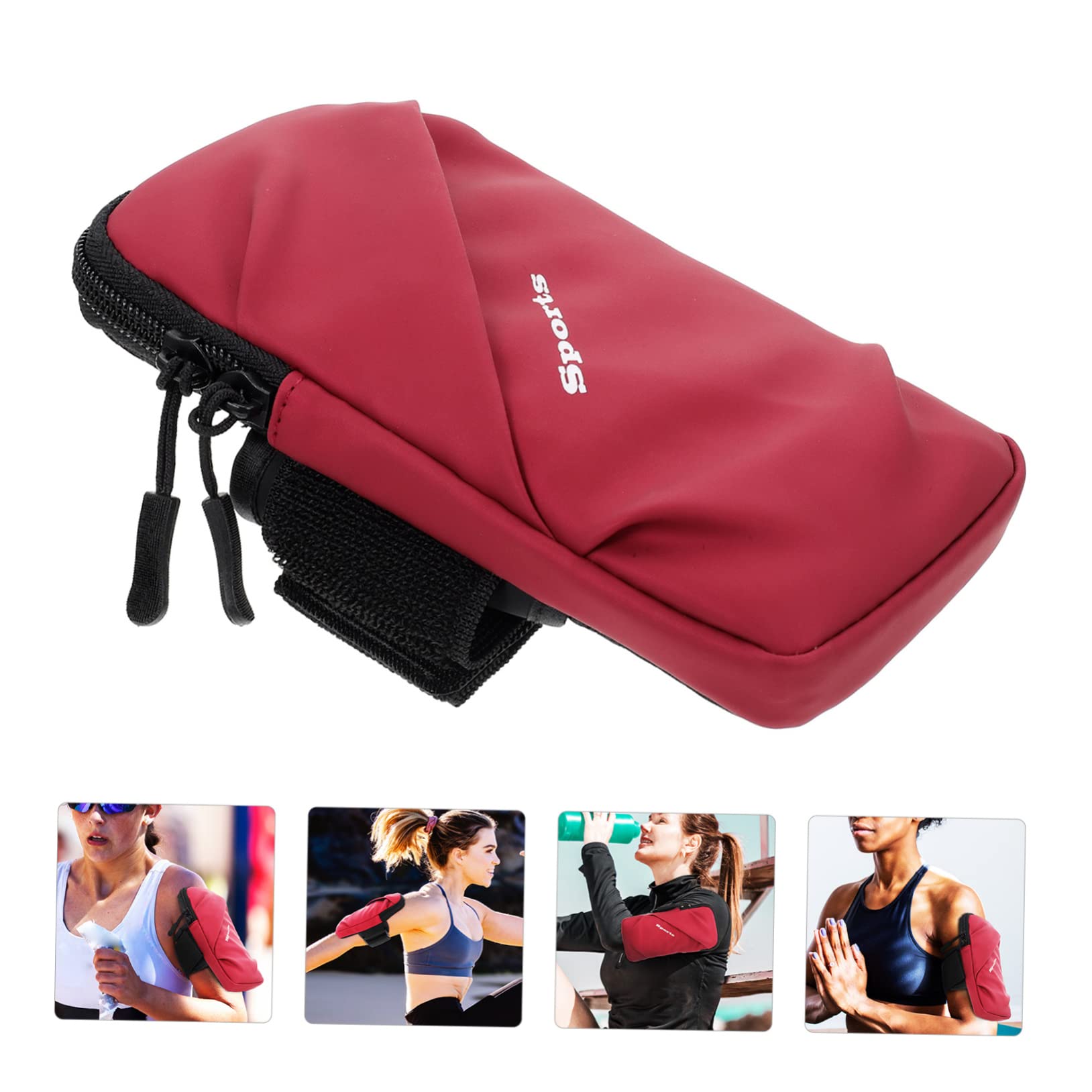 OSALADI 4pezzi Bracciale Sportivo Per Smartphone Borsa Porta Telefono e Traspirante Per Attività All Aperto Adatta Corsa e Fitness