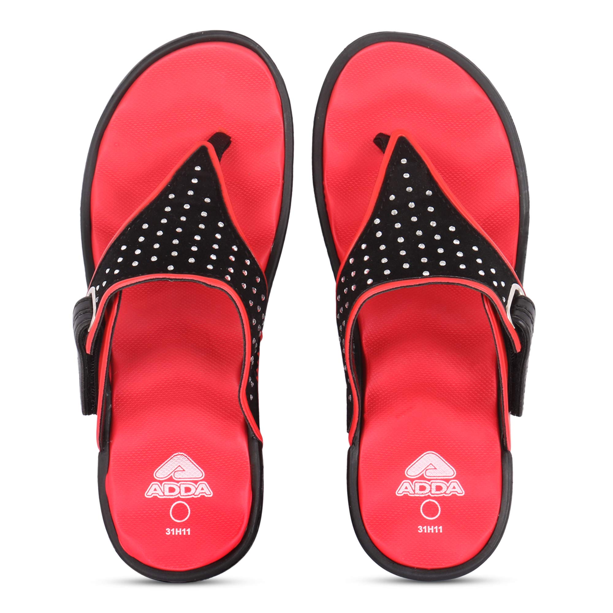 ADDA PEARLS-01 Durable & Comfortable EVA Sole Platform heel Red & Black Lightweight Super Soft Outdoor Slipper Flip Flop for Women - 5 UK (B085S4TNWP) Amazon Price History, Amazon Price Tracker