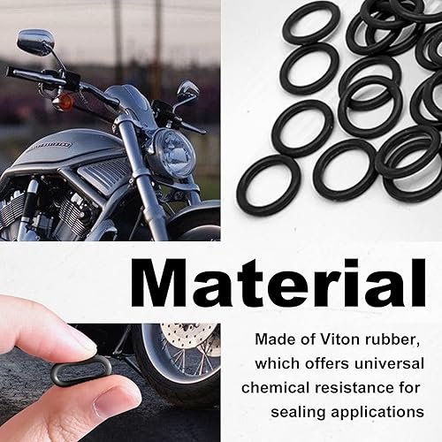 Miniatura 3 de 50 juntas tóricas de tapón de drenaje de aceite, anillo de junta tórica de goma de nitrilo, juntas tóricas de tapón de drenaje de motocicleta,