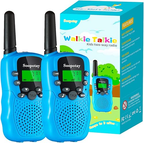 Walkie Talkies para niños, Walkie Talkie para niños de larga distancia, juguetes al aire libre para niños de 4 a 12 años, radios bidireccionales
