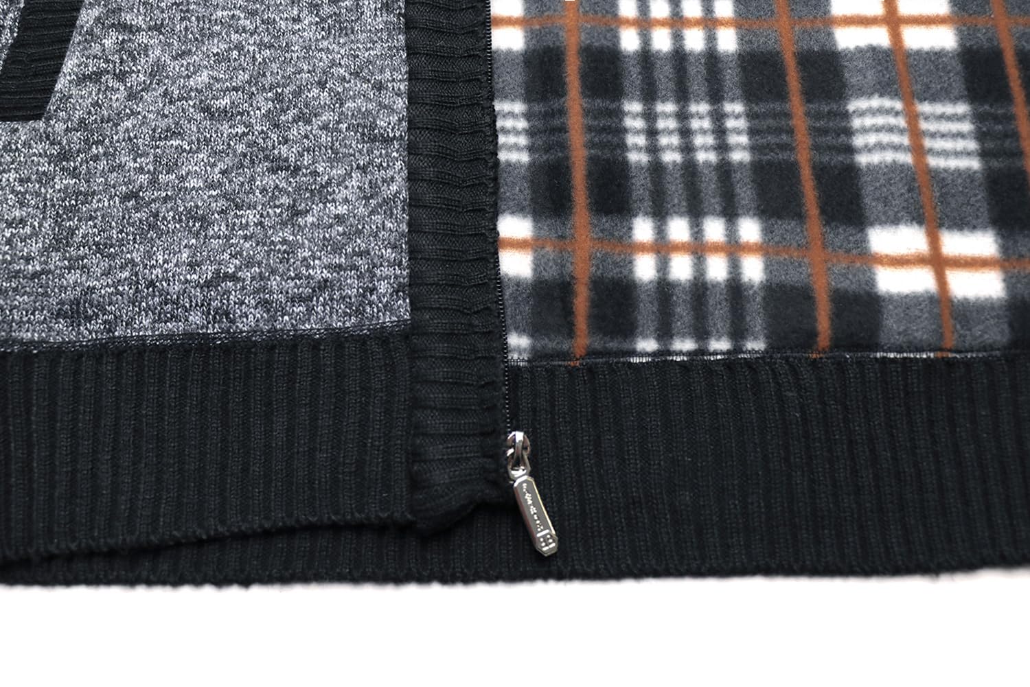 Herren Strickjacke Cardigan Fleece-gefüttert Strickjacken Sweatjacke Langarm Winterjacke