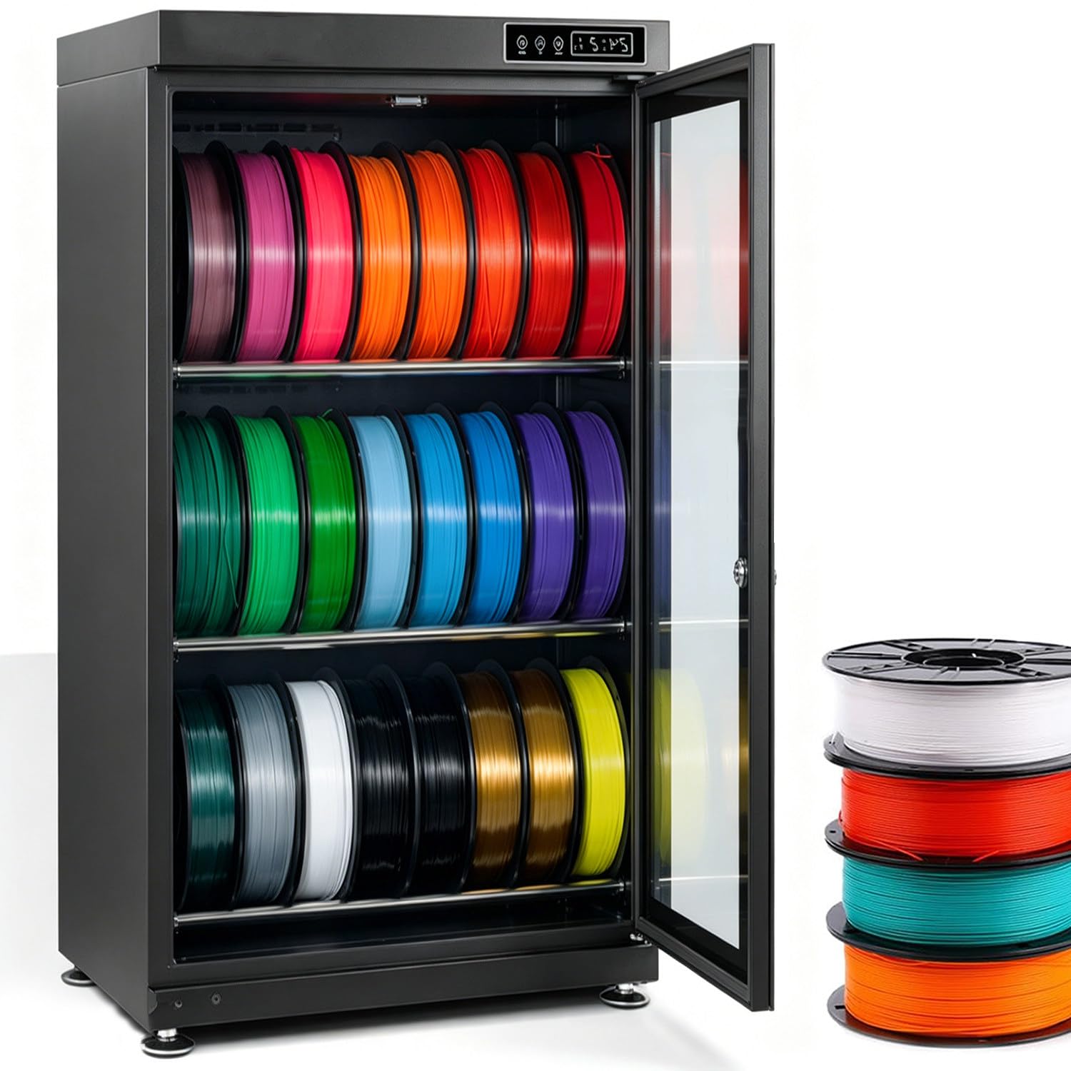 Qiang Multicolor Large Capacity Filament Dry Box For Pla/Abs/Petg In Home And Studio 115L